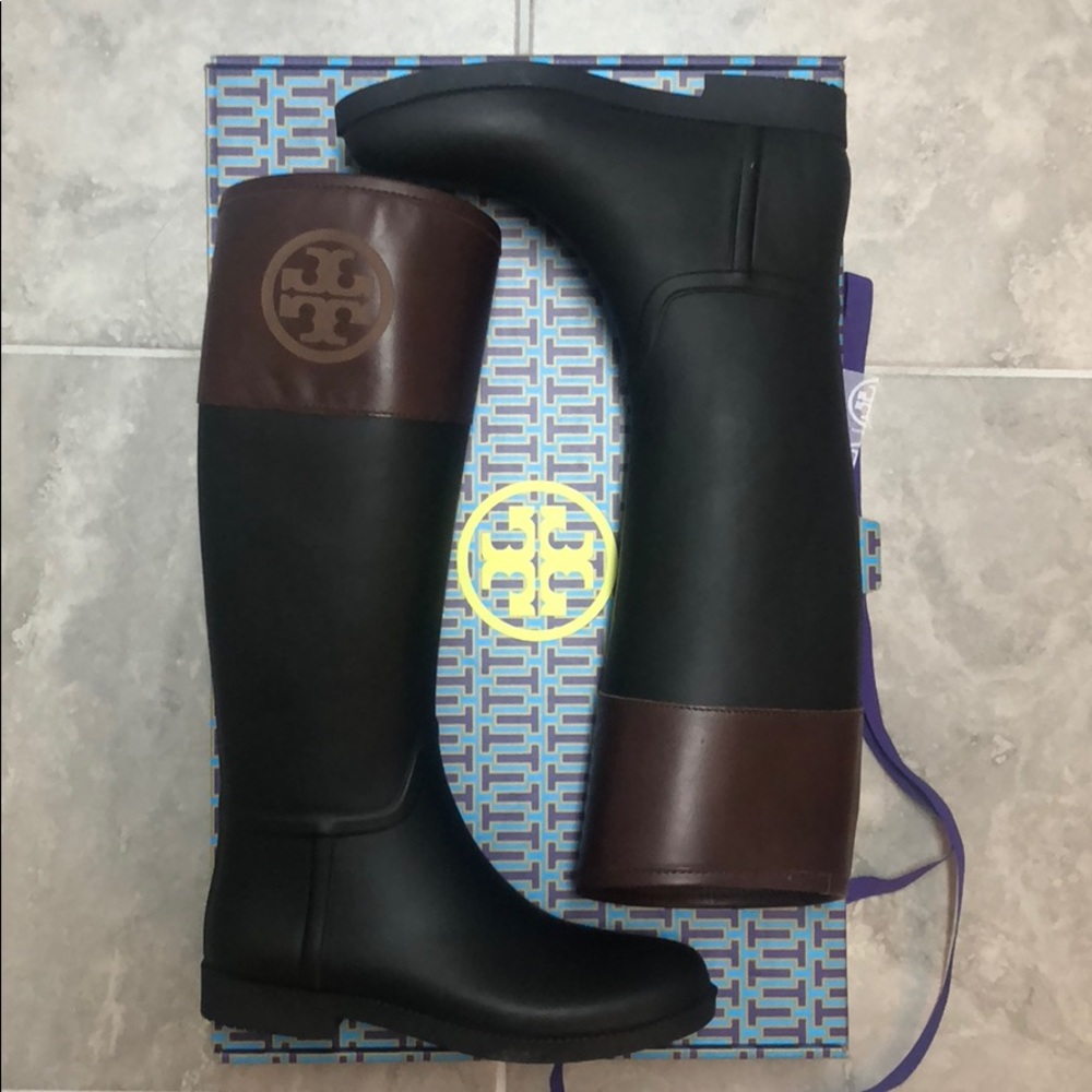 NWT Tory Burch rain boots